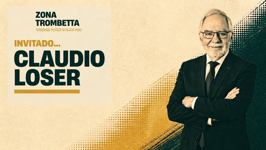 Promotional graphic for Zona Trombetta featuring Claudio Loser as guest